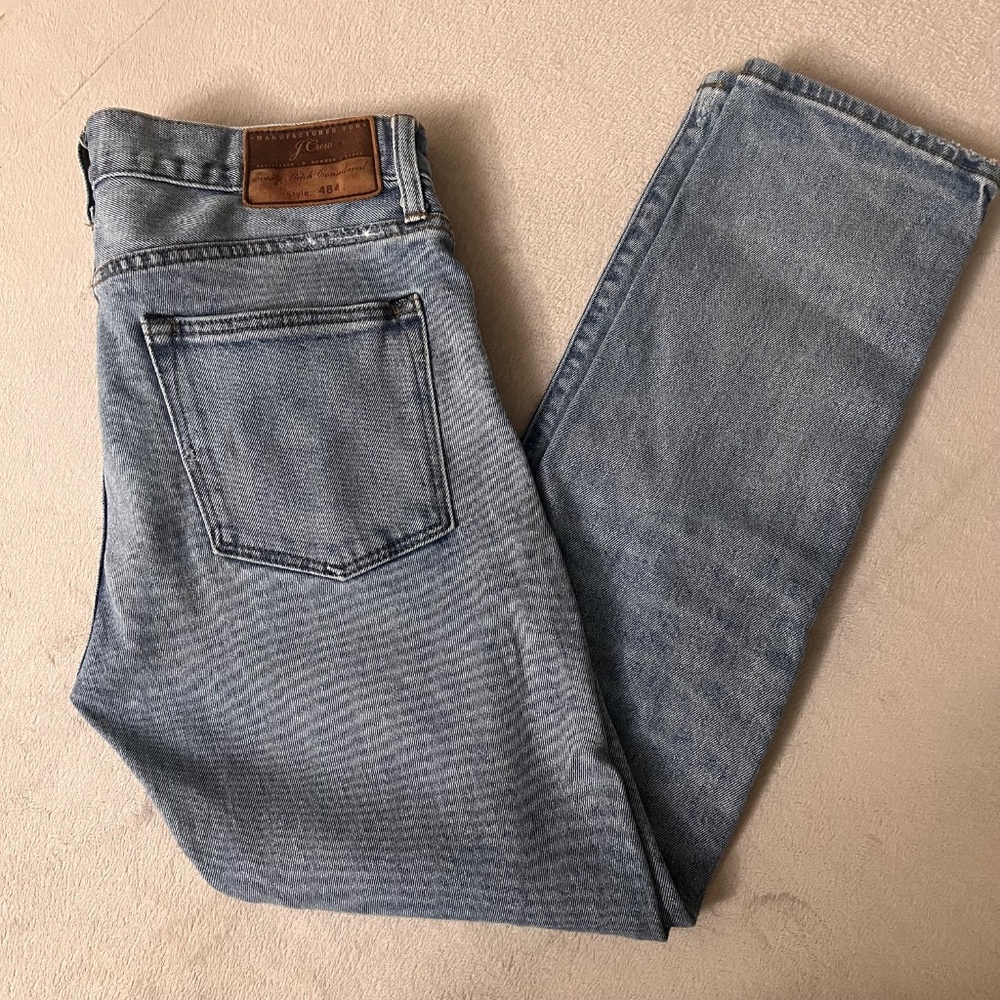 J.Crew Jeans Men's Style 484 Kurabo Premium Japanese Fabric Distressed Size 31